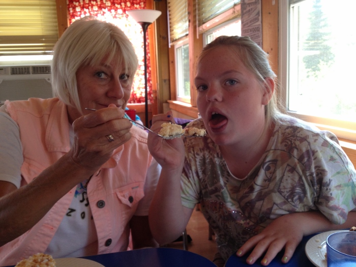 Madi and me at Betty's Pies